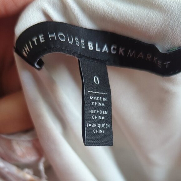 White House Black Market Elegant Multicolor Pleated Dress With Stretch - Sz 0-4 - Picture 10 of 10